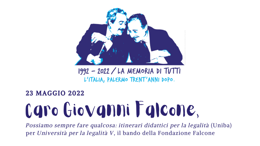 1992-2022. “Caro Giovanni Falcone,” la lettera di Lorena Ladisa: dobbiamo fare qualcosa